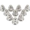 imageMytee Products Chrome Metal Lug Nut Covers 2quotH fits 33mm Push on 20 Pack40  Pack