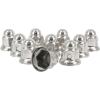 imageMytee Products Chrome Metal Lug Nut Covers 2quotH fits 33mm Push on 20 Pack40  Pack