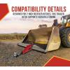 imageMytee Products Clamp On Trailer Hitch for Tractor Bucket  2quot Ball Hitch Receiver  Tractor Mount Adapter Compatible with Deere Bobcat Tractor BucketTRC2BMx2PK