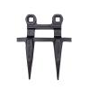 imageMytee Products Combine Platform Sickle Bar Rock Guard fit New Holland Part  86615982  Black Powder Coated Forged Steel Sickle Mower Knife Guard with Two Prong2  Pack