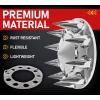 imageMytee Products Complete Wheel Chrome Axle Cover Set  33mm Threaded Lug Wheel Nut Covers for Semi Truck Frightliner Volvo  Removable Hub Caps Kit 2 Front ampamp 4 RearSpiked Hub Caps  2 Front  4 Rear