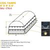 imageMytee Products Fitted Coil Tarps Blue for Steel Coils 6x6x6Black