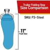 imageMytee Products Galvanized Steel Trailer Step  Fold Down Utility Bed Body Step Safety Grab Flip Up Folding RV Camper Trailer RV Bus 4 PackZinc Coated