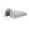 imageMytee Products Hay Storage Building Shelter 22oz Tent Barn 30 x 65 HD Galvanized Steel