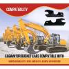 imageMytee Products Quick Attach Bucket Ears Attachment Fit for Kubota Excavator KX71 KX91 KX12113quot L x 612quot H  Set of 21  Pack