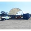 imageMytee Products Shipping Container Canopy Shelter Kit  20L x 20W 21 Oz 610 GSM PVC White Cover Storage Container Roof with Back End Wall  Snow UV and WeatherResistant40 L x 20 W