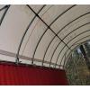 imageMytee Products Shipping Container Canopy Shelter Kit  20L x 20W 21 Oz 610 GSM PVC White Cover Storage Container Roof with Back End Wall  Snow UV and WeatherResistant40 L x 20 W