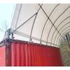 imageMytee Products Shipping Container Canopy Shelter Kit  20L x 20W 21 Oz 610 GSM PVC White Cover Storage Container Roof with Back End Wall  Snow UV and WeatherResistant20 L x 33 W