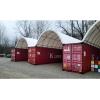 imageMytee Products Shipping Container Canopy Shelter Kit  20L x 20W 21 Oz 610 GSM PVC White Cover Storage Container Roof with Back End Wall  Snow UV and WeatherResistant20 L x 40 W