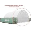 imageMytee Products Shipping Container Canopy Shelter Kit  20L x 20W 21 Oz 610 GSM PVC White Cover Storage Container Roof with Back End Wall  Snow UV and WeatherResistant204 H x 33 W