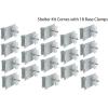 imageMytee Products Shipping Container Canopy Shelter Kit  20L x 20W 21 Oz 610 GSM PVC White Cover Storage Container Roof with Back End Wall  Snow UV and WeatherResistant40 L x 26 W