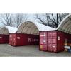 imageMytee Products Shipping Container Canopy Shelter Kit  20L x 20W 21 Oz 610 GSM PVC White Cover Storage Container Roof with Back End Wall  Snow UV and WeatherResistant40 L x 20 W