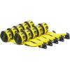 imageMytee Products Winch Straps 4quot x 30 Yellow Heavy Duty Tie Down wFlat Hooks WLL 5400 lbs  4 Inch Cargo Control for Flatbed Truck Utility Trailer 10 PackYellow