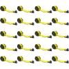 imageMytee Products Winch Straps 4quot x 30 Yellow Heavy Duty Tie Down wFlat Hooks WLL 5400 lbs  4 Inch Cargo Control for Flatbed Truck Utility Trailer 10 PackYellow