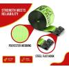 imageMytee Products Winch Straps 4quot x 30 Yellow Heavy Duty Tie Down wFlat Hooks WLL 5400 lbs  4 Inch Cargo Control for Flatbed Truck Utility Trailer 10 PackSafety Green