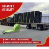 imageMytee Products Winch Straps 4quot x 30 Yellow Heavy Duty Tie Down wFlat Hooks WLL 5400 lbs  4 Inch Cargo Control for Flatbed Truck Utility Trailer 10 PackSafety Green