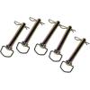 imageAgraLink 5 Pcs Swivel Hitch Pin 58quot x 414quot wClips  Zinc Plated High Carbon Steel Trailer Hitch Safety ampamp Security Pin for Tractors1 x 614