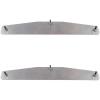 imageMytee Products 2 Pack 4quot x 24quot Universal Chrome Mud Flap Weights for Semi Trucks  Mirror Finish Stainless Steel with 3 Welded StudsSilver