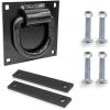 imageMytee Products 2 Pack 58quot Heavy Duty BoltOn Forged D Ring for Trailers Trucks Cargo Tie Downs  18000 Lbs Breaking Strength Black Powder Coated Steel1  Pack