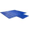 imageMytee Products 24 x 27 Blue Lumber Tarp for Truck Cargo  Combination of 18 Oz14 Oz Vinly Flatbed Tarps with 8 Drop  Waterproof Tarp for Trailers to Protect Cargo from Wind Rain Snow and SunBlue
