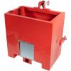 imageMytee Products 3 Point Hitch Tractor Ballast Box for Tractors  800 lbs Capacity  Heavy Duty Steel Welded Box with 2quot Quick Hitch Receiver for Category 1 Tractors Loaders and Skid Steers  Red