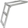 imageMytee Products 3 Rung PullOut Trailer Step Ladder with Standing Platform Folding Truck Step Galvanized Steel for Use with Trucks Trailers and RVs2Rung