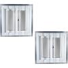 imageMytee Products 44quot x 44quot Shipping Container Window with Security Bars  PVC Frame Sliding Window for Side Walls Shipping Containers Tree House Garage ampamp Store Box  Dual Panes for Insulation2  Pack