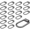 imageMytee Products 8 Pack 12quot Heavy Duty WeldOn Extended Forged D Ring w Mounting Brackets  11000 lbs Bracking Strength  Tie Down Anchor DRing for Trailer Truck Cargo RV ATV Tiedowns20  Pack