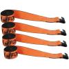 imageMytee Products 8 Pack Kinedyne K Force Winch Straps 4quot x 30 Orange Heavy Duty Tie Down wFlat Hooks WLL 6670 lbs  4 Inch Cargo Control for Flatbed Truck Utility Trailer4  Pack
