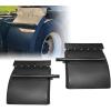 imageMytee Products Black Poly Quarter Fender for Semi Truck Set 24quotx24quot  Standard Mounting Tube Bracket Kit Included  Semi Truck Accessories for Kenworth Freightliner Peterbilt Set of 2Black Poly Quarter Fender