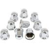 imageMytee Products Chrome Metal Lug Nut Covers 2quotH fits 33mm Push on 20 Pack10  Pack