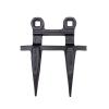 imageMytee Products Combine Platform Sickle Bar Rock Guard fit New Holland Part  86615982  Black Powder Coated Forged Steel Sickle Mower Knife Guard with Two Prong1  Pack