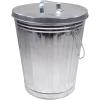 imageMytee Products Galvanized Trash Can wLid Ideal for Trailers  6 Gallon Steel Mounted Small Outdoor Garbage Can for Home Office Bathroom Kitchen  Fire and Heat Resistant