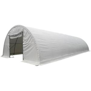 image30x40x15 Hay Storage Shelter 22 Oz PVC Vinyl  Outdoor Portable Storage Shed for Motorcycle Boat  Yard Storage Tent wUV Protection Waterproof  Heavy Duty Galvanized Steel