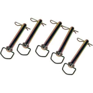 imageAgraLink 5 Pcs Swivel Hitch Pin 58quot x 414quot wClips  Zinc Plated High Carbon Steel Trailer Hitch Safety ampamp Security Pin for Tractors1 x 614