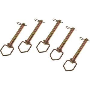 imageAgraLink 5 Pcs Swivel Hitch Pin 58quot x 414quot wClips  Zinc Plated High Carbon Steel Trailer Hitch Safety ampamp Security Pin for Tractors34 x 414