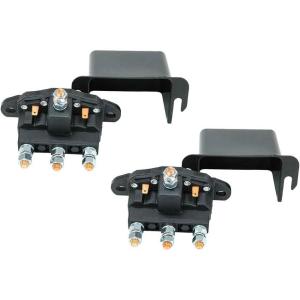 imageMytee Products 12V Grounded Winch Motor Reversing Solenoid 150 Amps Grounded Coils  Replaces Buyers Motor 1306600 Solenoid with Part 3014186 Cover Donovan Part 1464 Roll Rite Part  106902  Pack