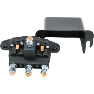 imageMytee Products 12V Grounded Winch Motor Reversing Solenoid 150 Amps Grounded Coils  Replaces Buyers Motor 1306600 Solenoid with Part 3014186 Cover Donovan Part 1464 Roll Rite Part  106901  Pack