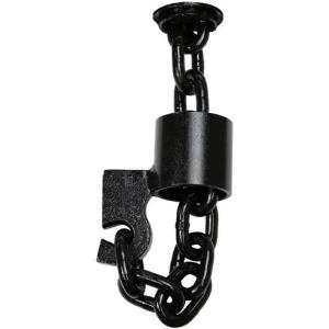 imageMytee Products 2 Pack 38quot Grade 70 Floor Chain Tie Down Anchor for Trailer Truck Bed Deck Auto Lift Wrecker  Trailer Chain Tie Down Weld On  6000 lbs WLLBlack