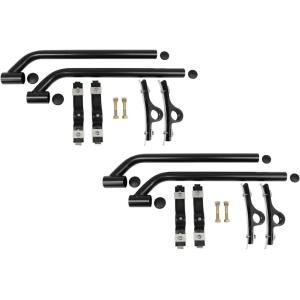 imageMytee Products 2 Pack Black Poly Coated Polymer Fender Mounting Kit for Semi Truck ampamp Trailers  Fender Mounting Brackets Frame Bolts ampamp Hanger Brackets Inlcuded 85910002  Pack