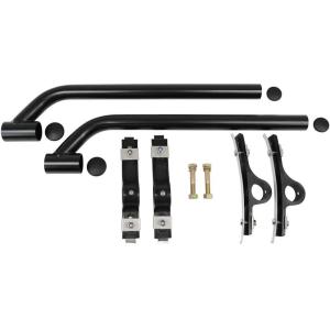 imageMytee Products 2 Pack Black Poly Coated Polymer Fender Mounting Kit for Semi Truck ampamp Trailers  Fender Mounting Brackets Frame Bolts ampamp Hanger Brackets Inlcuded 85910001  Pack