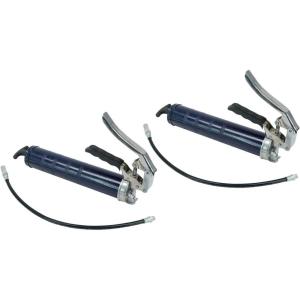 imageMytee Products 2 Pack Lever Action Grease Gun Heavy Duty Maximum Pressure  10000 PSI with 18inch Whip Hose  Aluminium Cast Head  Capacity 16 oz Bulk 14oz Cartridge2  Pack
