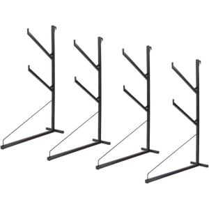 imageMytee Products 2 Pack Shipping Container Pipe Rack w Workbench  2918quotL x 5318quotH 550 lbs WLL Black Powder Coated Steel Rack for Trailer Containers  Welded Hook Easy Installation4  Pack