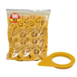 imageMytee Products 200 Pcs Checkpoint Loose Wheel Lug Nut Indicator for 33MM Nuts  High Visibility Green 22mm Pointed Studs  Wheel Check Indicators for Commercial Trucks Enclosed Trailers Semi1  Pack