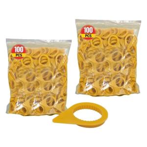 imageMytee Products 200 Pcs Checkpoint Loose Wheel Lug Nut Indicator for 33MM Nuts  High Visibility Green 22mm Pointed Studs  Wheel Check Indicators for Commercial Trucks Enclosed Trailers Semi2  Pack