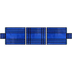 imageMytee Products 24 x 18 3 Piece Flatbed Trailer Lumber Tarp with 8 FT Drop  Heavy Duty RedBlue 18 Oz Vinyl Waterproof Tarp for TruckTrailers to Protect Cargo from Wind Rain Snow and SunBlueblueblue