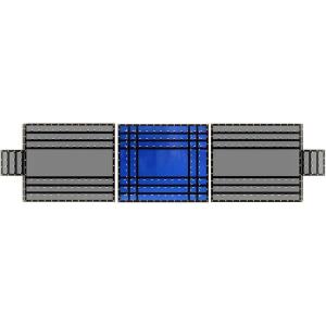 imageMytee Products 24 x 18 3 Piece Flatbed Trailer Lumber Tarp with 8 FT Drop  Heavy Duty RedBlue 18 Oz Vinyl Waterproof Tarp for TruckTrailers to Protect Cargo from Wind Rain Snow and SunBlackblueblack