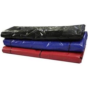 imageMytee Products 24 x 18 3 Piece Flatbed Trailer Lumber Tarp with 8 FT Drop  Heavy Duty RedBlue 18 Oz Vinyl Waterproof Tarp for TruckTrailers to Protect Cargo from Wind Rain Snow and SunRedbluered