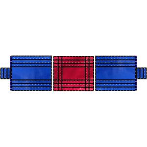 imageMytee Products 24 x 18 3 Piece Flatbed Trailer Lumber Tarp with 8 FT Drop  Heavy Duty RedBlue 18 Oz Vinyl Waterproof Tarp for TruckTrailers to Protect Cargo from Wind Rain Snow and SunBlueredblue
