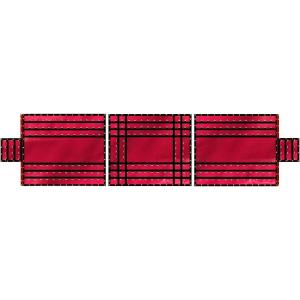 imageMytee Products 24 x 18 3 Piece Flatbed Trailer Lumber Tarp with 8 FT Drop  Heavy Duty RedBlue 18 Oz Vinyl Waterproof Tarp for TruckTrailers to Protect Cargo from Wind Rain Snow and SunRedredred